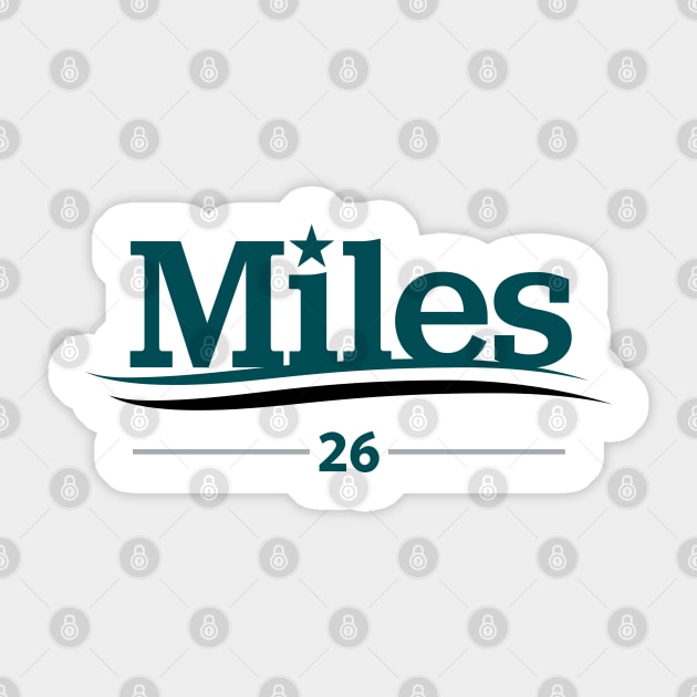 Miles Campaign - White Sticker by KFig21